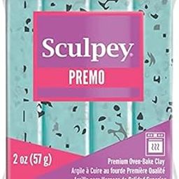 Sculpey Premo, Turquoise Granite-20
