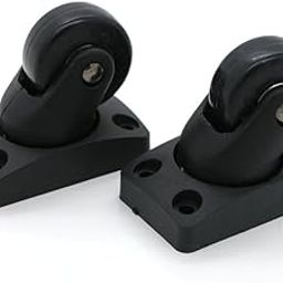 GH8 2pcs/Set High-Grade Black Mute Connected Wheels for Replacement Luggage Wheels Wear Silent Draw bar Box DIY W020#-image-99