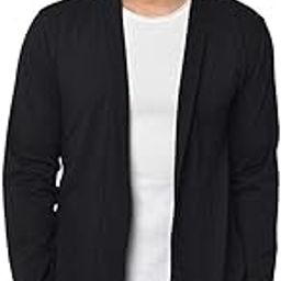 Men's Black Shrug/Cardigan's for Men's-image-8