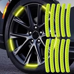 EZ LIVING 20pcs 3D Effect Reflector for Bike and Cycle Tire Rims - Reflective Stickers and Tape for Wheel Trim-30