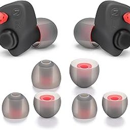 zeadio Custom Molded Earplugs, Comfortable Percussive Filters Hearing Protection for Shooting, Concerts, Work and Travel (EX11)-image-1