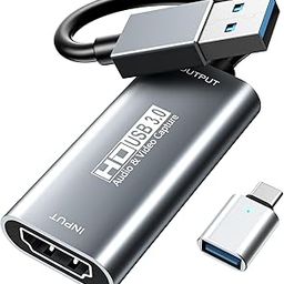 4K HDMI Video Capture Card,XIIXMASK USB 3.0 Capture Card,HDMI to USB Audio Video Recording in 1080P@60Hz, 2K@50Hz for Teaching,Broadcasting,Gaming,Streaming,Video Conference-2