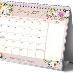 LAURET BLANC Desk Calendar 2025 Planner and Organizer- A5 Size, Monthly Grid View, Notes Section, Home and Office Calendar-image-71
