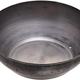PTR Iron Bowl for Henna Mixing, Wok Kadai Without Handle in Iron, Mehendi Paste Bowl with Brush-image-32