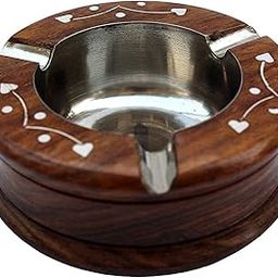 Webbee Craft Handmade Wooden Ashtray Round for Home Office Car Gifts Bin Cafe Table,Cigarette Smoking Ashtray,Smoking Ashtray Wooden,Smoking Stray,Round Smoking Stray,Ashtray-image-71