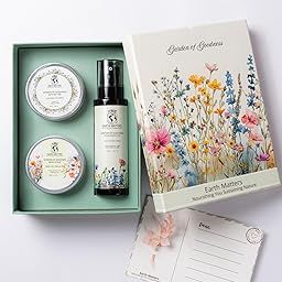 Earth Matters Garden of Goodness Gift Set | (Pack of 3) | Valentine’s Day Special | Luxurious Natural Skincare with Body Oil | Body Scrub | Body Butter | Calming Self-Care Gift | Women and Men | Gift Packaging | Beautiful Packaging-2