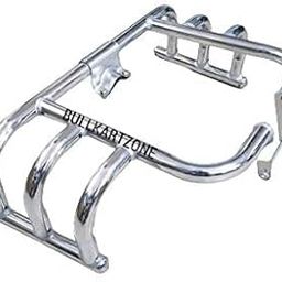 BULLKARTZONE Bike Bullet Heavy Safety 3 Bend Bar-Rod Stylish Front Airfly Leg Guard Chrome Compatible for Bullet Enfield Classic 350/500 Direct Fit No Alteration-10