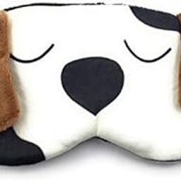 24x7 eMall Fabric Cute White Dog Cartoon Printed Super Soft And Comfortable Eye Shade Complete Black-Out Design, Snooze, Slumber, Hibernate For Proper Sleep, Travel-picture-32