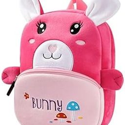 Backpack for Kids, Cute Small Toddler Kids Preschool Backpack Plush Cartoon children Nursery/School/Picnic/Travelling Bags for Baby Girl Age 1-5 Years-image-79