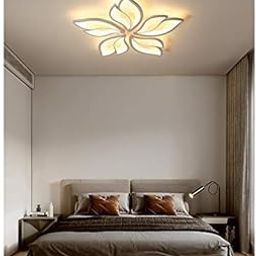 CITRA 60-Watts Metal 5 Light Flowers Shape LED Chandelier Ceiling Lamp -White-picture-19