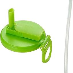 UJEAVETTE Soda Can Lid with Straw Reusable Beverage Can Lid Spill Resistant Can Topper Green-image-44