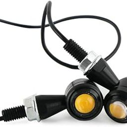 De Deviant Buzz Waterproof Aluminium Bullet Shape Turn Signal Lights Indicator Motorcycle Lights Universal For All Bikes Models Orange (Set Of 2) - Led-picture-3