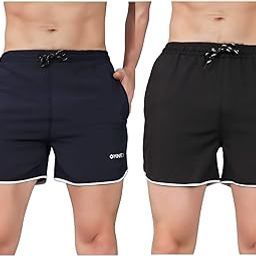 OMNEY, Men Shorts || Men Shorts Cotton || Men Shorts Casual || Men Cotton Chino Shorts || Active Sports Shorts (Short Black) Pack of 2-picture-10