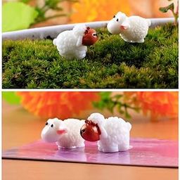 Chocozone Pack of 30 Cute Sheep Miniatures Garden Decoration Items Indoor Garden Landscape Decor - 2.1cm (Sheep)-16