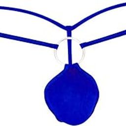Men's O Ring Micro G-String Thong, Blue, Free Size-picture-18
