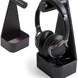 JackCubeDesign Headphone Stand Leather Gaming Headset Holder with Cable Storage Tray (5.51 x 3.86 x 10.63 inches) - :MK217A-picture-18