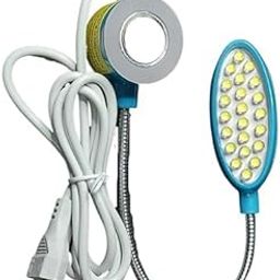 BENTLY Y 21A Sewing Machine LED Light adjustable, Flexible Silicone Gooseneck,Smart, Magnetic Base, Working Lamp for Home Study & Sewing Machine Accessories YOKE Y21 A (22 LED)-image-96