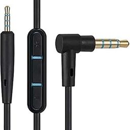 Sqrmekoko Inline Mic Remote Audio Cable Cord Line for Bose QuietComfort 25 QC25 Headphones (Black)-image-5