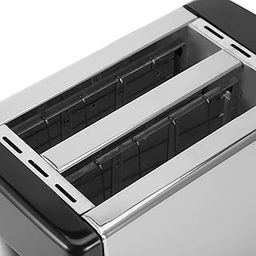Bread Cooking Machine, Bread Toasters, Black Practical 6 Gears Temperature Control Convenient Durable Simple for Home Bakery-28
