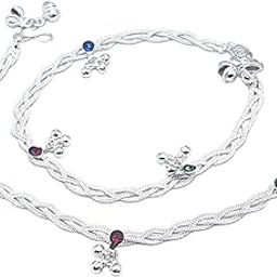 Graceful Stylish Choti Design Anklet Payal For Girls & Women-18