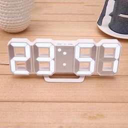 TRENDEASY Acrylic Digital LED Display Number Clock Table Wall Hanging Alarm (Works On Electricity)-31