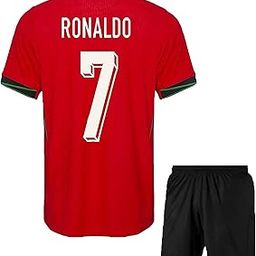 Sports Portug 2024 Football Jerseys Ronaldo 7 Home with Shorts (Kid's, Boy's& Men)-image-73