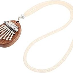 ARTIBETTER Mini Kalimba 8 Keys Thumb Piano with Neck Strap Portable Wood Finger Percussion Piano for Kids Adult Beginners Instrument-image-10