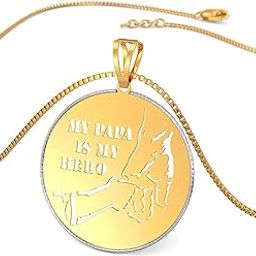 22k purity yellow gold Father's day collection men's pendant-image-53