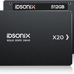 iDsonix 512GB 2.5'' SATA Internal SSD, SATA III 6GB/s Solid State Drive Up to 500MB/s, with 3D NADA Flash & Power Management, for Laptop and PC Desktop Increase Performance, X20-13