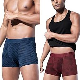 Modal Regular Fit Printed Trunk Underwear Anti-Bacterial Moisture Wicking Breathable Microfibre Waistband Comfortable Deo-Soft Trunks for Men-49