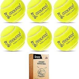 Cockatoo Rubber Cricket Tennis Ball, Construction of Tennis Ball for Cricket for Optimal Performance,Suitable for All Skill Levels. (90 Gr Per Ball-Pack of 6-Yellow)-image-19
