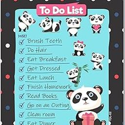 ESCAPER Panda Themed Themed Activity To-Do List Planner that Sparks Organization and Encourages Productivity-24