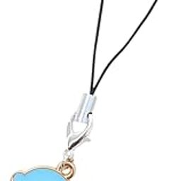 Cute Dolphin Phone Charm, Blue and White Enamel, Mobile Strap with Clasp-picture-11
