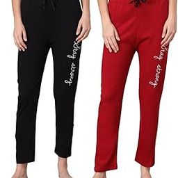 Women's Regular Fit Comfortable Cotton Pyjama Night Wear Lounge paint Printed Pyjama/Lounge Paint/Pyjami For Women & Girls-image-55