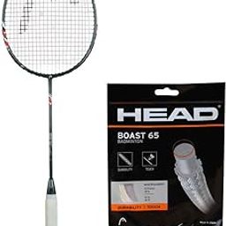 HEAD XENON PRO BADMINTON RACKET WITH HEAD BOAST 65 BADMINTON STRING WHITE-15