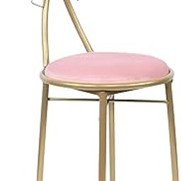 WETUSSEX Modern Soft Pink Butterfly-Shaped Makeup Vanity Chair, Stylish Dining Chair Makeup Chair Butterfly Backrest Chair, for Kitchen Dining Coffee Restaurant Bedroom Home (Light Pink)-image-42