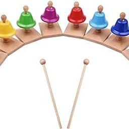 8 Notes Diatonic Hand Bells Education Percussion Instrument Multicolor | Educational | Music & Art-image-64