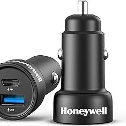 Honeywell Micro CLA 38W PD Smart Car Charger, 1XType C & 1XUSB A Dual Port Charger with Ultra-Fast Charging, Adapter for iPhone and Android, All Smartphones Compatible (iPad, AirPods, iPhone etc)-2