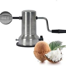 Ervio Coconut Scraper with Vacuum Base | Stainless Steel Manual Coconut Grater for Kitchen Platform Use | Rust-Proof Blade, Easy Handle | Suction Base Coconut Scraper for Home Use-image-81
