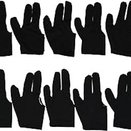 Billi' edge 10x Black 3 Finger Billiards Snooker and Pool Gloves-picture-12