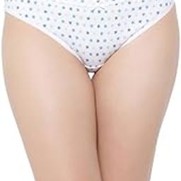 Women's Cotton Low Waist Outer Elastic Bikini Panty - White-image-13
