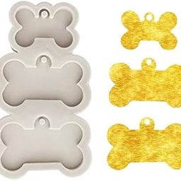 DIY Dog Tag Bone Shaped Keychain Casting Silicone Mould Crafts Key Chain Pendant Making Tools Crystal Epoxy Resin Mold-image-48