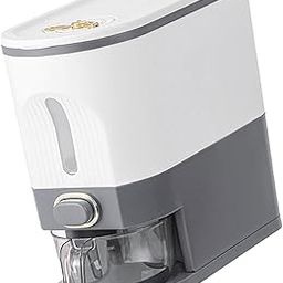 Rice Dispenser Container Sealed Moistureproof Rice Bucket for Grain Dry Food Gray S-image-2
