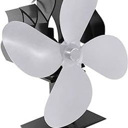 ATORSE Heat Powered Stoves Top Fan Heater Non Wood Fireplace Argent-picture-17