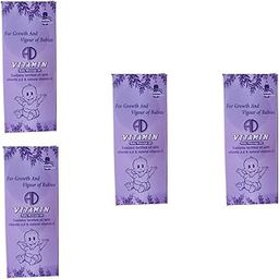 ad vitamin baby massage oil contain vitamin a,d and e all skin type for growth and vigour of babies 100 ml pack of 4-16