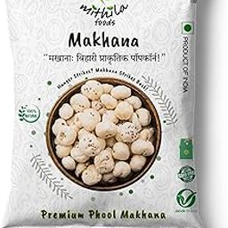 MITHILA FOODS 200g Authentic Bihari Jumbo Hand-picked Phool Makhana | 100% Natural & Gluten-Free Foxnuts | High Protein, Low-Calorie Lotus Seeds | Authentic Traditional Taste from Bihar | Perfect Healthy Snack-image-98