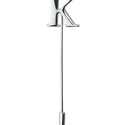 Alphabet 'K' Silver Lapel Pin for Men-image-101
