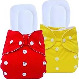 KINDAR CARE Baby Cloth Diapers Reusable With 5 Layer Inserts, (2 Cloth Diaper + 2 Insert), CD128-image-61