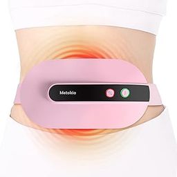 Menstrual Heating Pad for Back Pain with 3 Heat Levels and 3 Vibration Massage Modes, Portable Electric Fast Heating Belly Wrap Belt,Back or Belly Pain Relief for Women and Girl(Pink)-image-83