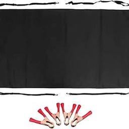 Creations RV Rear Barn Door Awning Cover with 4 Windproof Straps for Ford Transit 176x114cm-image-10